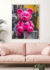 Plakat Ballon Bear Pink
